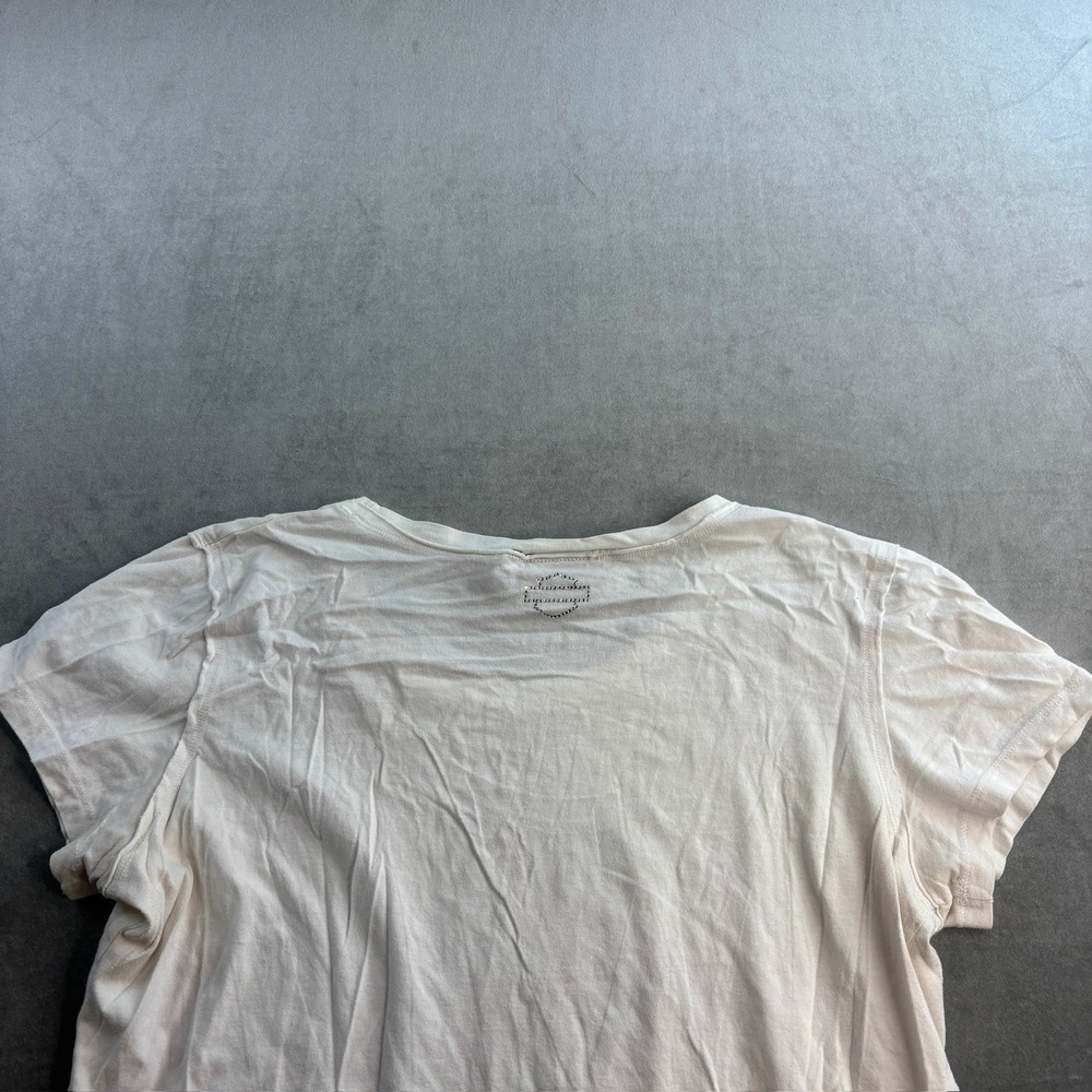 Vintage Harley Davidson Womens XL Rime stone Shirt Motorcycle Dagger Rose - Picture 9 of 16